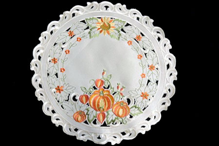Doily Gold Candle